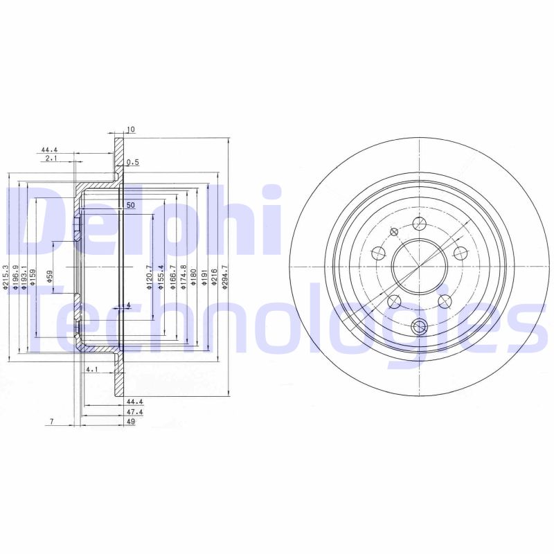 Remschijven Delphi Diesel BG3049