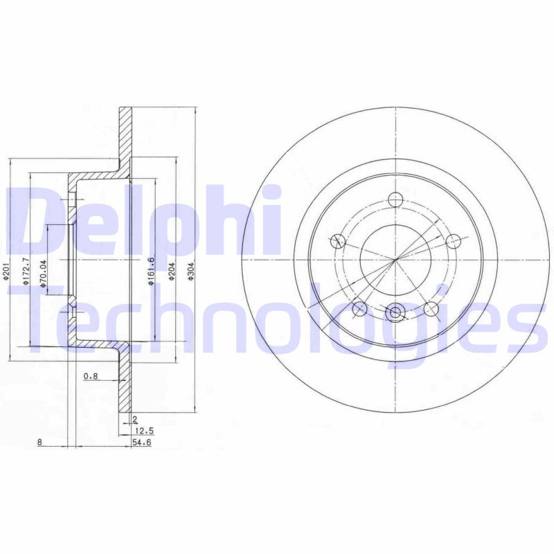 Remschijven Delphi Diesel BG3227