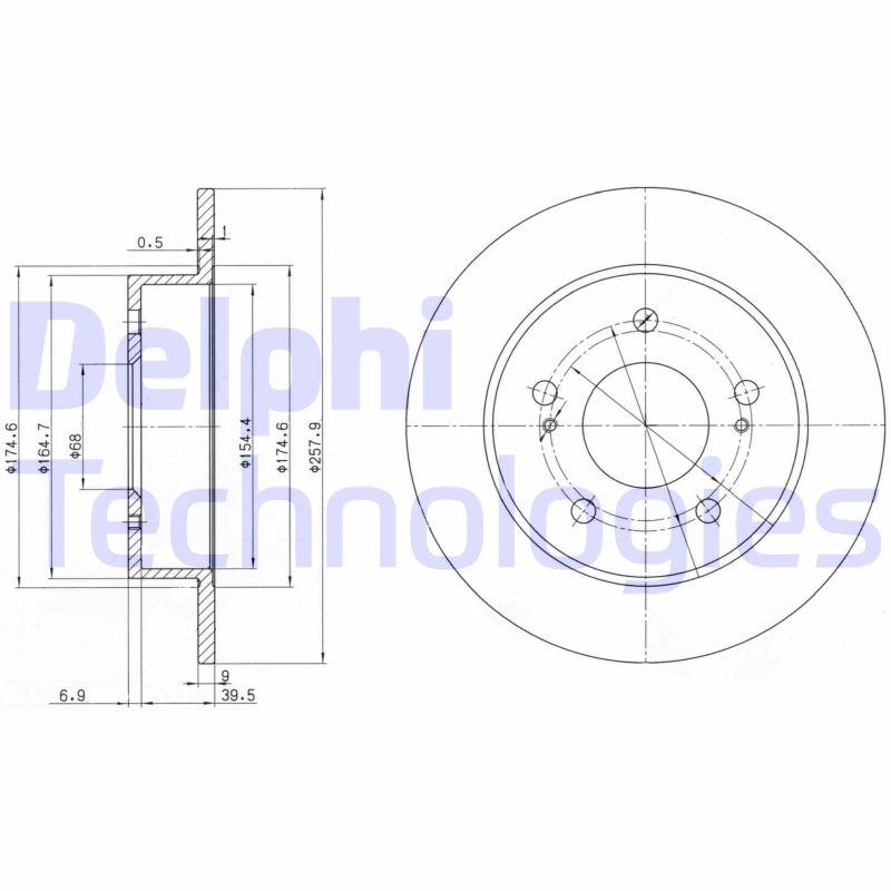 Remschijven Delphi Diesel BG3248
