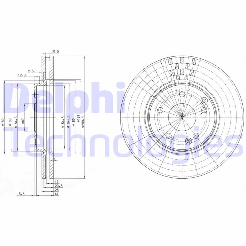 Remschijven Delphi Diesel BG3396