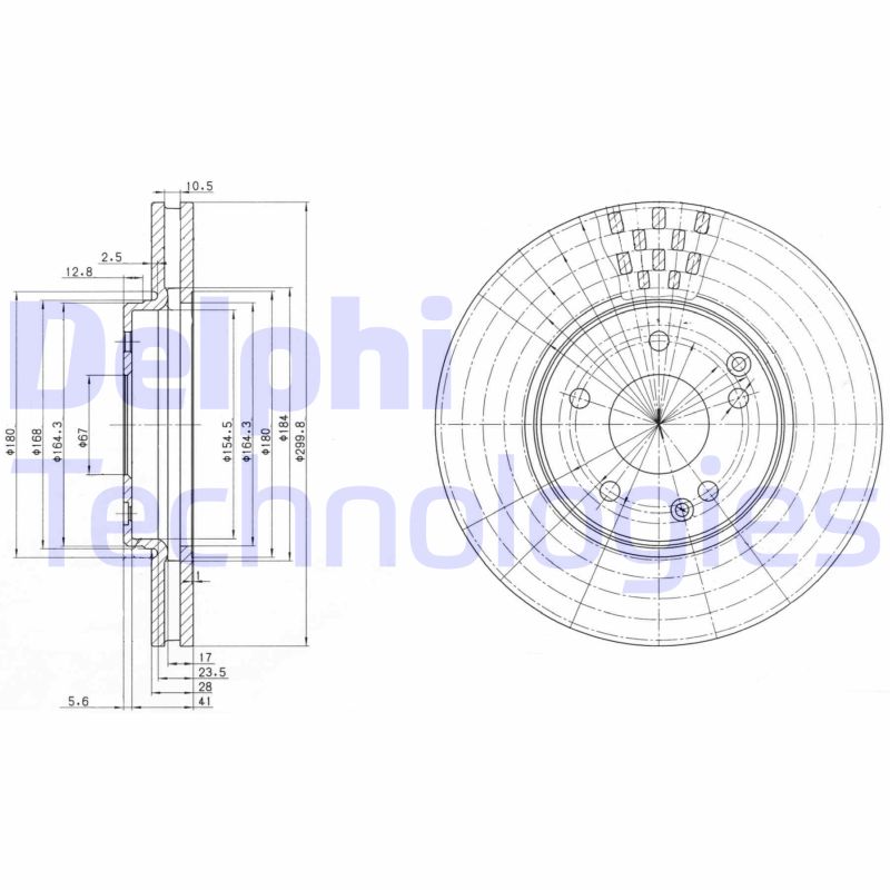 Remschijven Delphi Diesel BG3396C