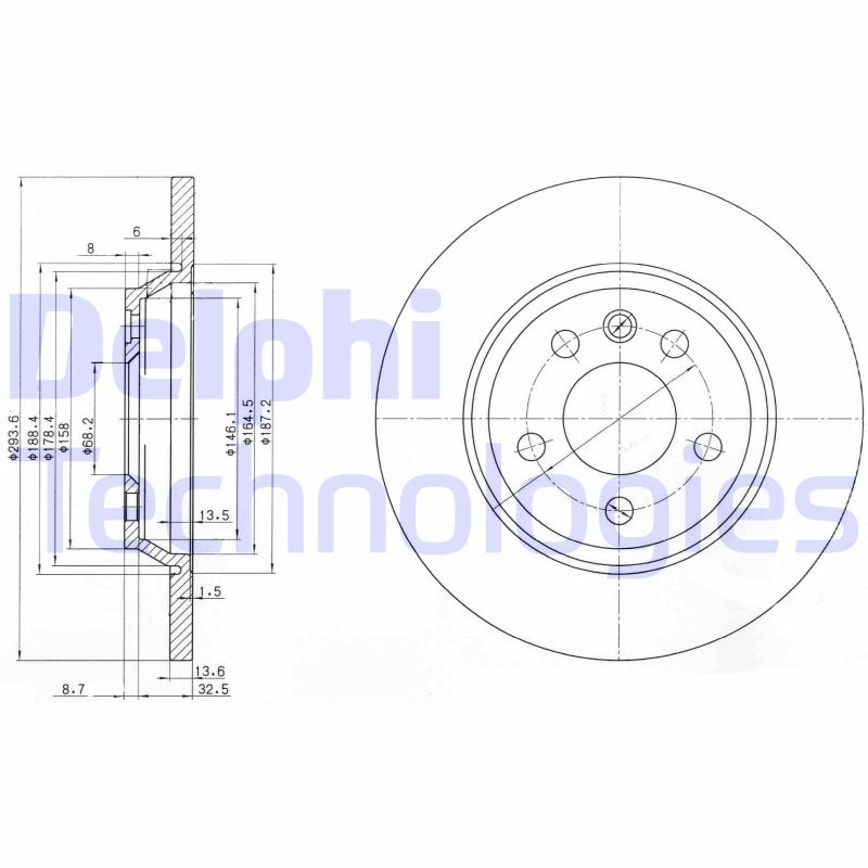 Remschijven Delphi Diesel BG3518