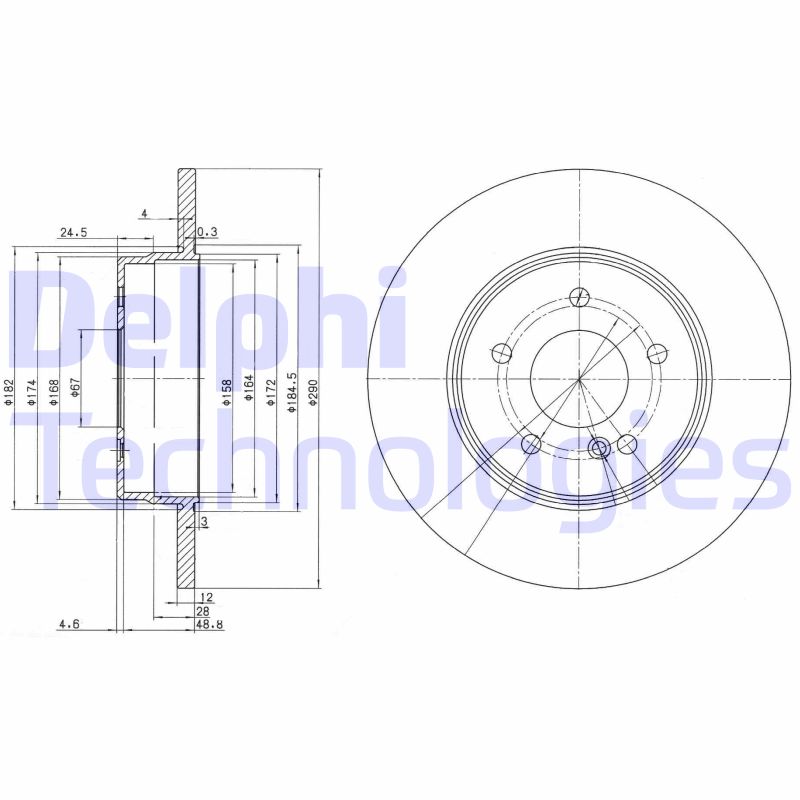 Remschijven Delphi Diesel BG3602