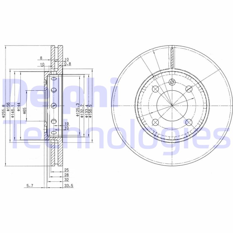 Remschijven Delphi Diesel BG3694