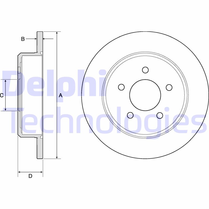 Remschijven Delphi Diesel BG3739