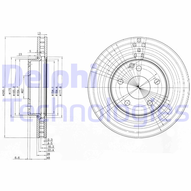 Remschijven Delphi Diesel BG3755