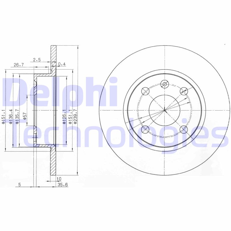 Remschijven Delphi Diesel BG3771