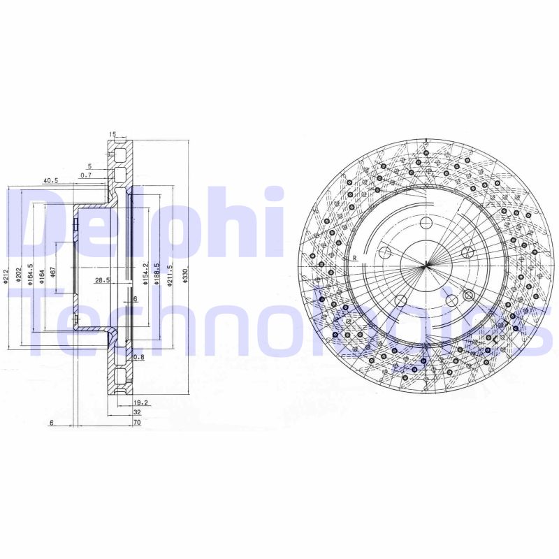 Remschijven Delphi Diesel BG3827