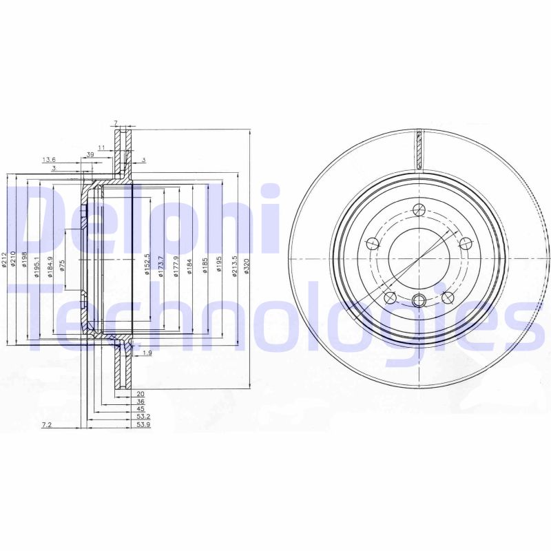 Remschijven Delphi Diesel BG3872