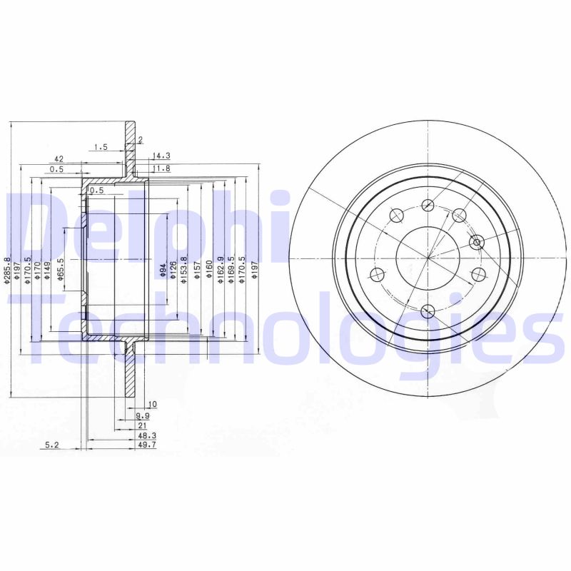 Remschijven Delphi Diesel BG3908