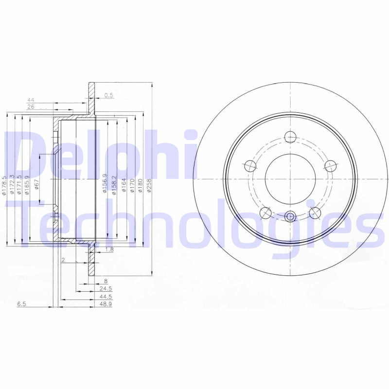 Remschijven Delphi Diesel BG3910