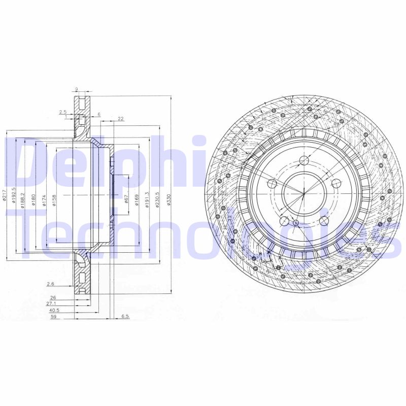 Remschijven Delphi Diesel BG3917