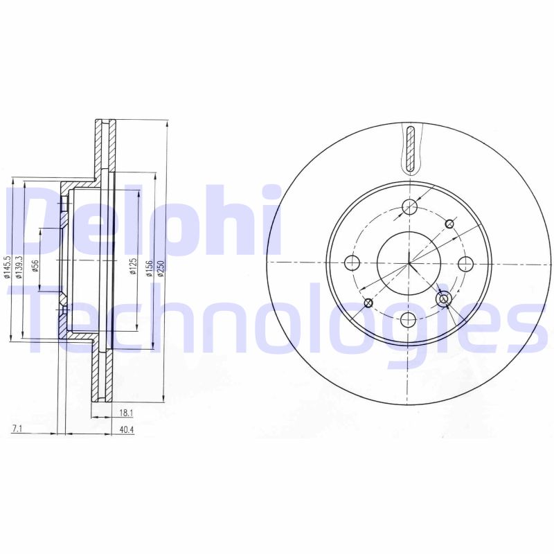 Remschijven Delphi Diesel BG3920