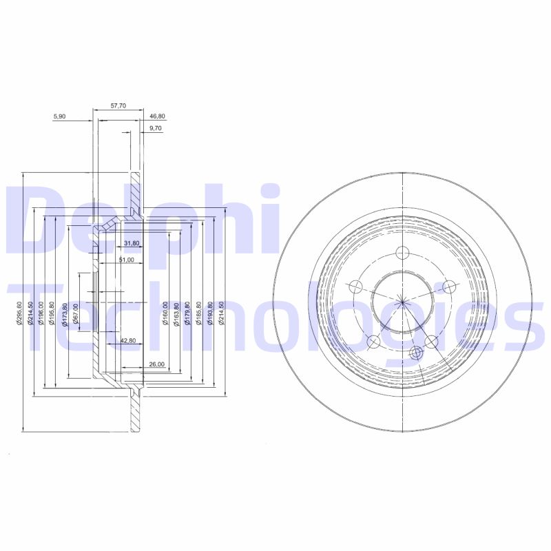 Remschijven Delphi Diesel BG3969