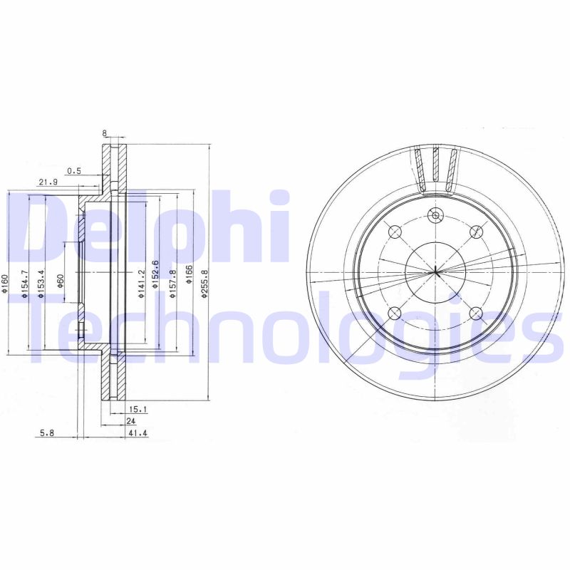 Remschijven Delphi Diesel BG4003