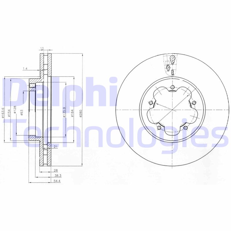 Remschijven Delphi Diesel BG4007