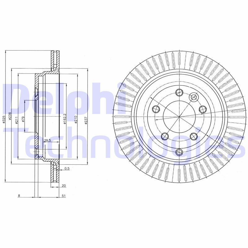 Remschijven Delphi Diesel BG4020