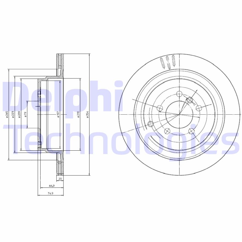 Remschijven Delphi Diesel BG4021
