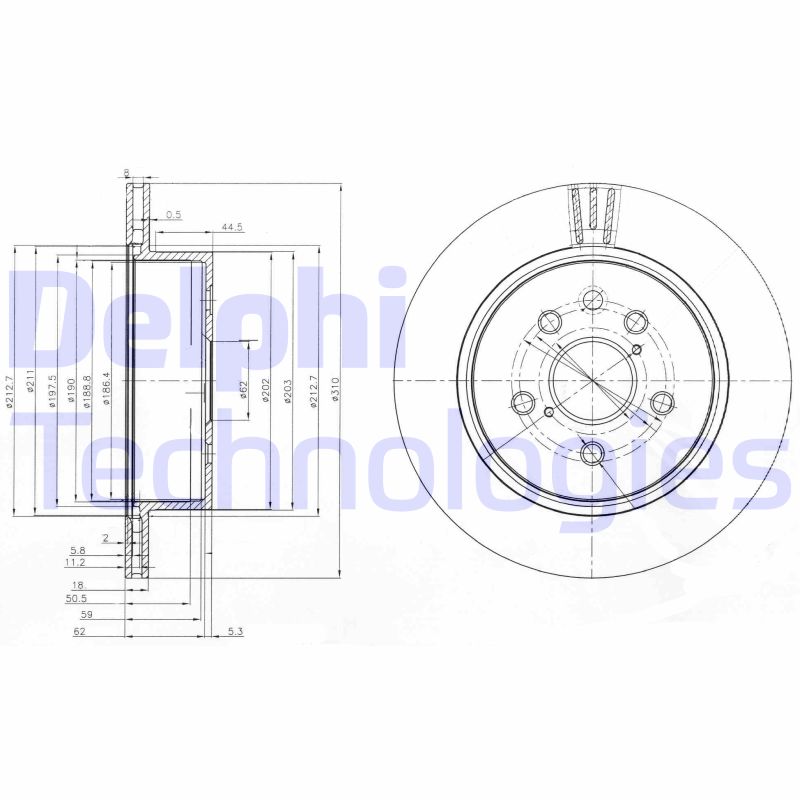 Remschijven Delphi Diesel BG4024