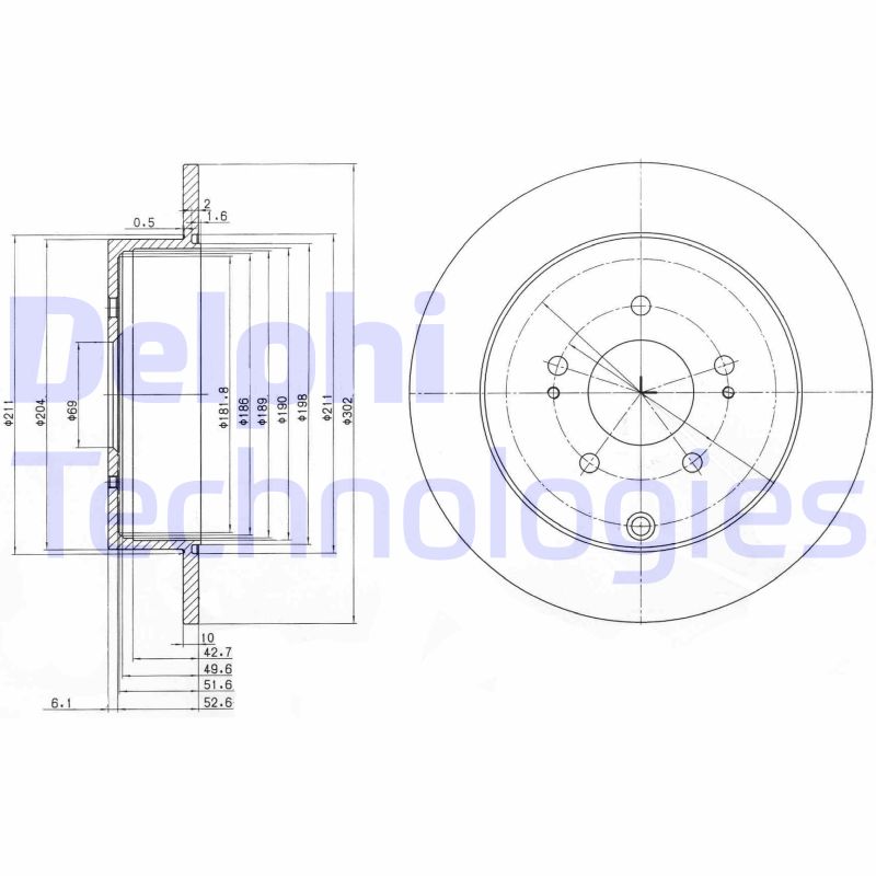 Remschijven Delphi Diesel BG4035