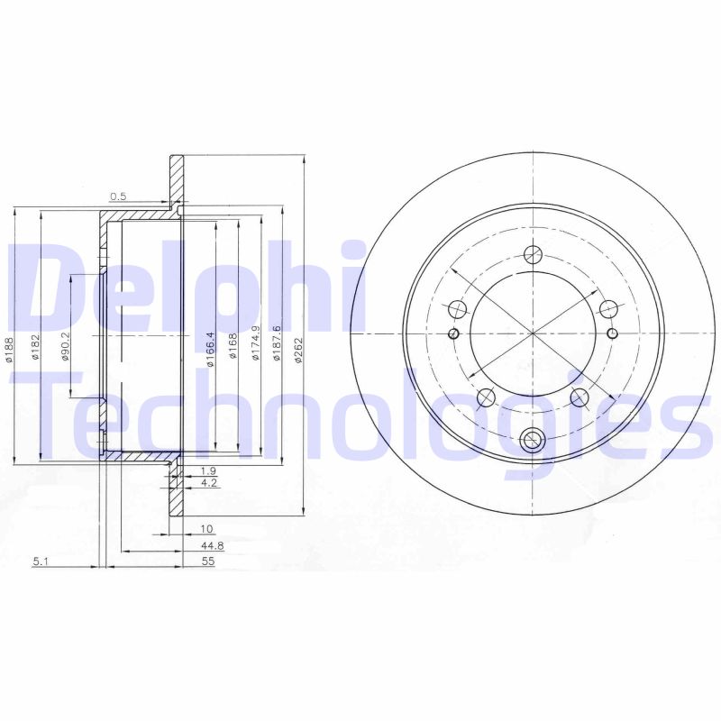 Remschijven Delphi Diesel BG4037