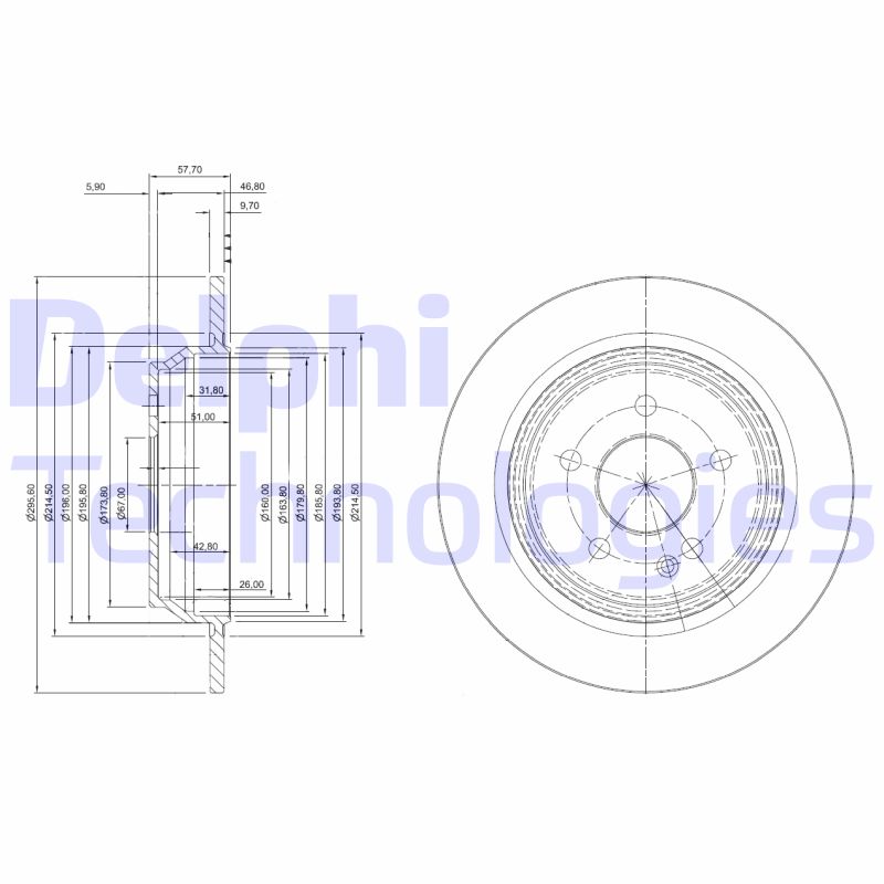 Remschijven Delphi Diesel BG4063