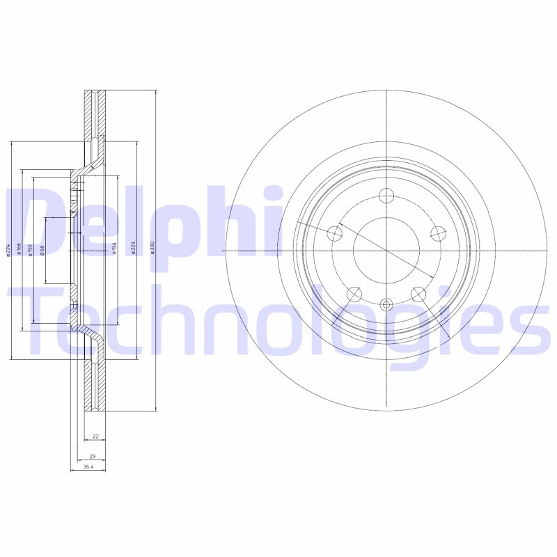 Remschijven Delphi Diesel BG4078