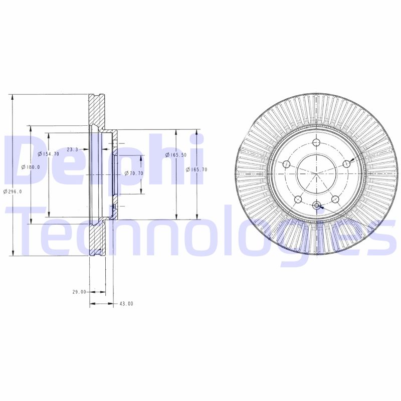 Remschijven Delphi Diesel BG4092