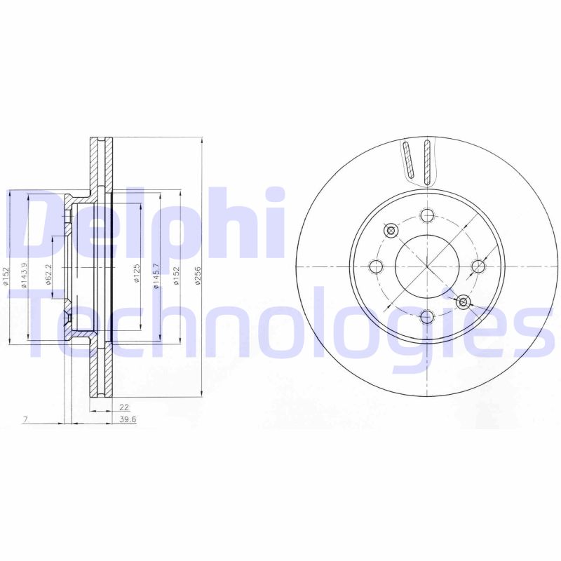 Remschijven Delphi Diesel BG4096