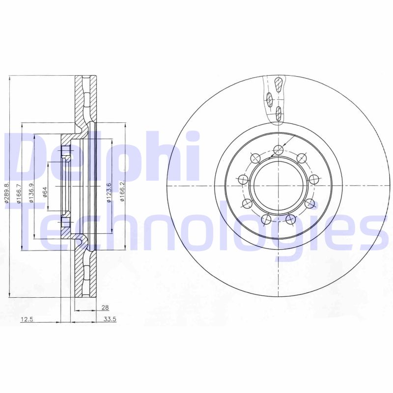 Remschijven Delphi Diesel BG4101