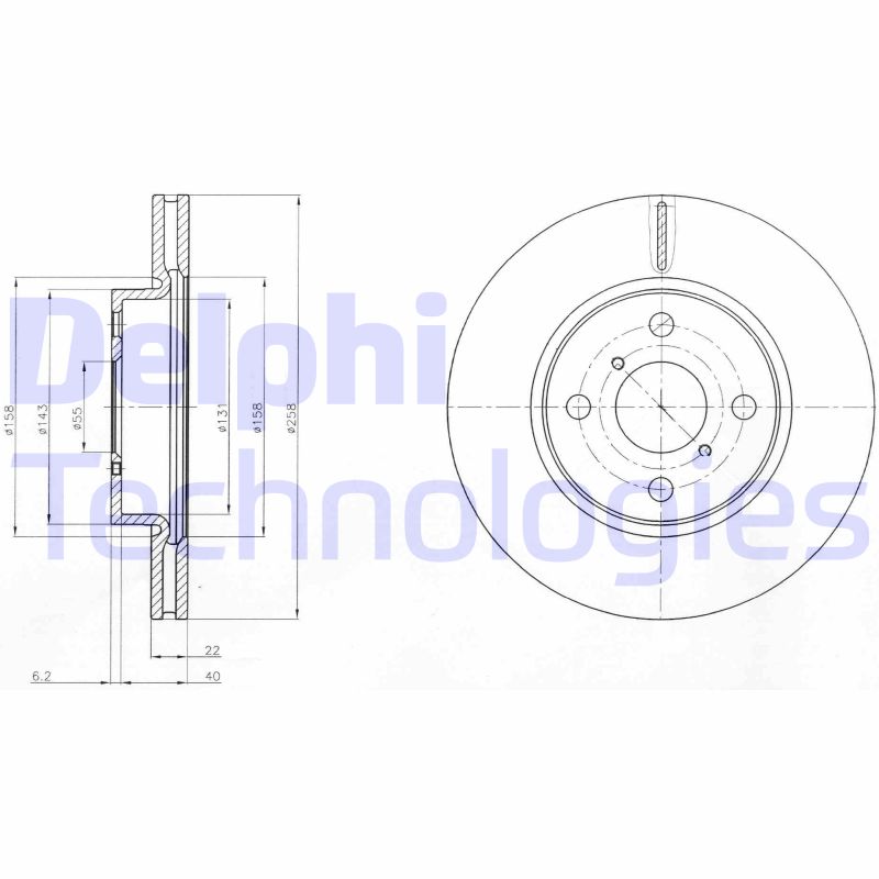 Remschijven Delphi Diesel BG4116