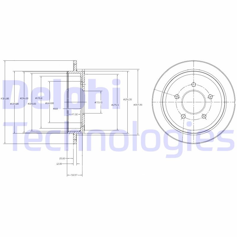 Remschijven Delphi Diesel BG4121