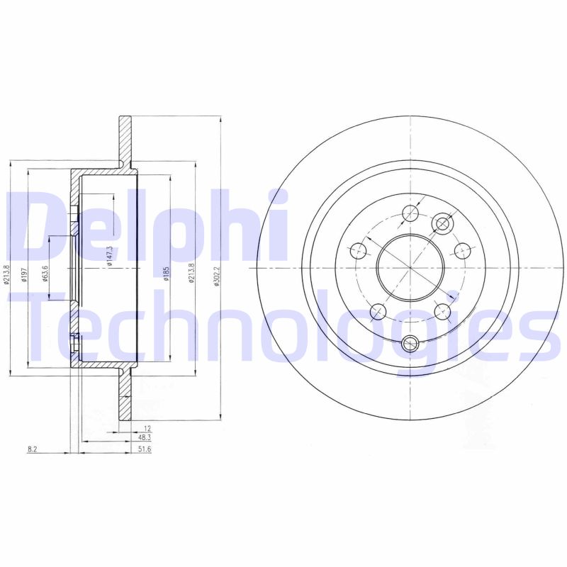 Remschijven Delphi Diesel BG4124