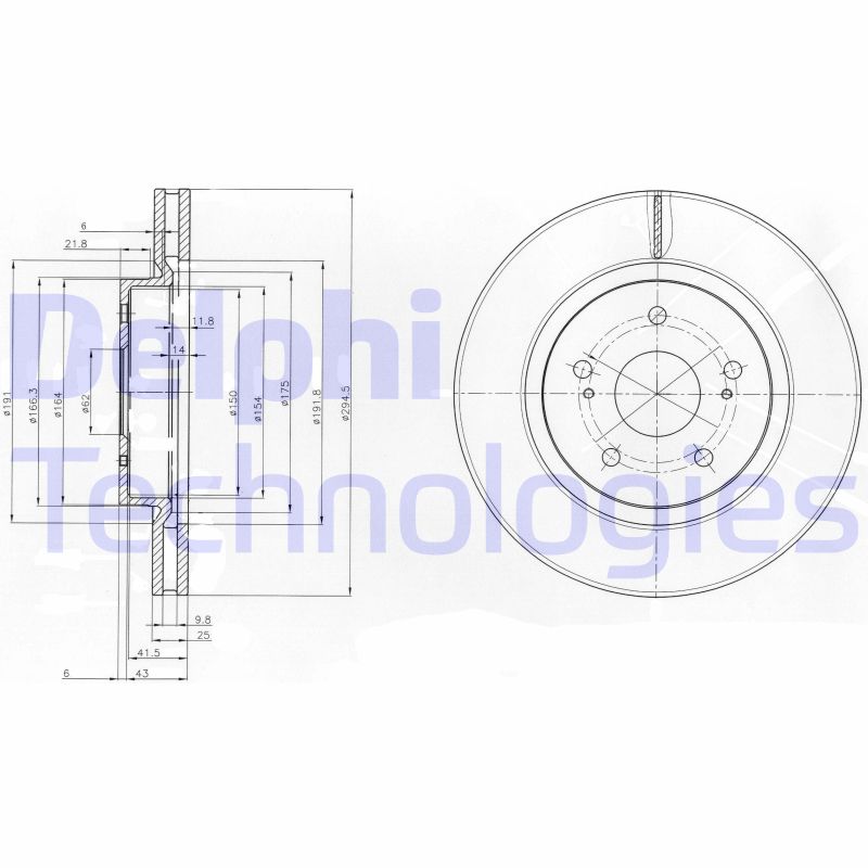 Remschijven Delphi Diesel BG4131