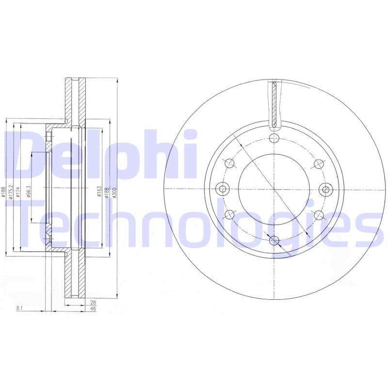 Remschijven Delphi Diesel BG4137