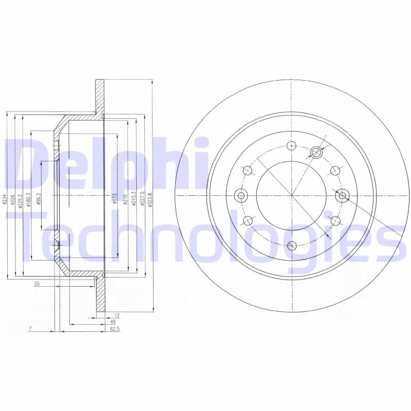 Remschijven Delphi Diesel BG4138