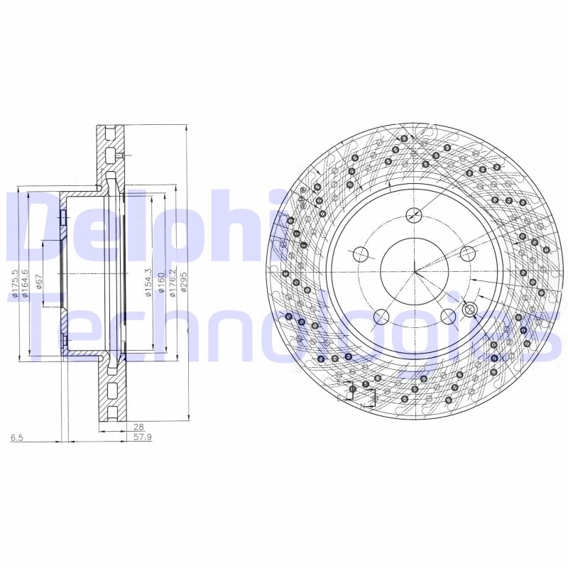 Remschijven Delphi Diesel BG4142