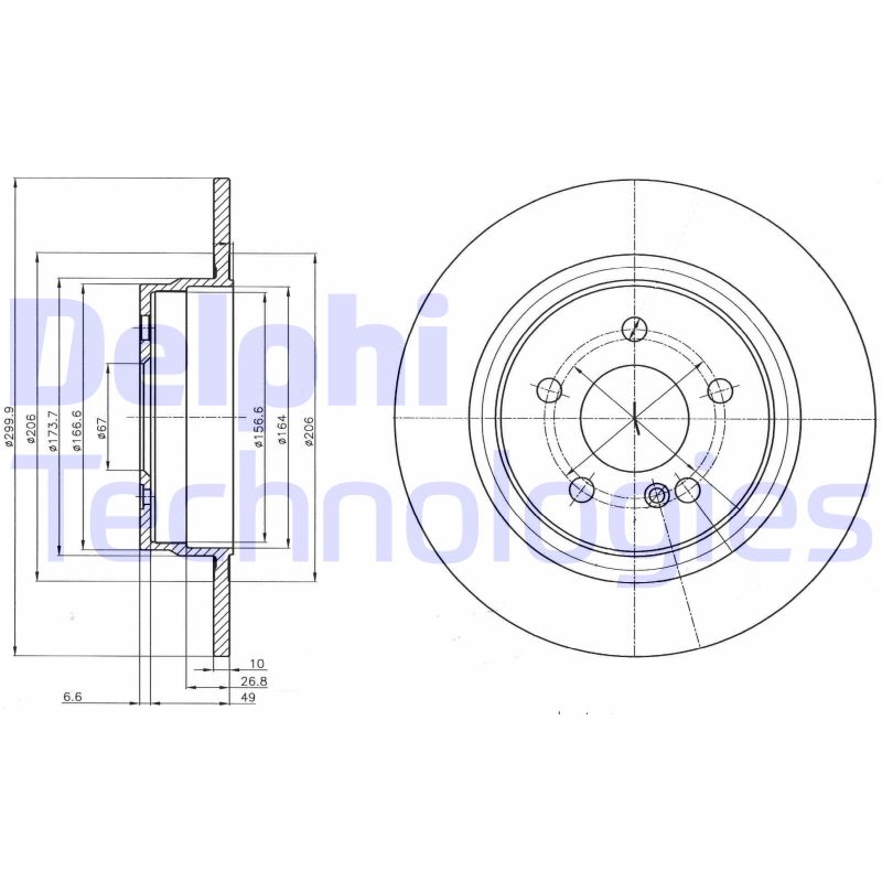 Remschijven Delphi Diesel BG4153