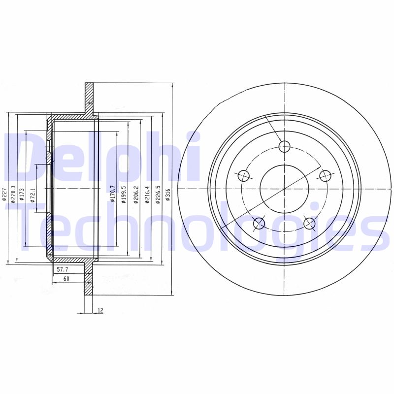 Remschijven Delphi Diesel BG4157