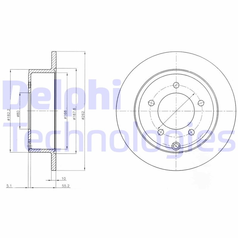 Remschijven Delphi Diesel BG4179