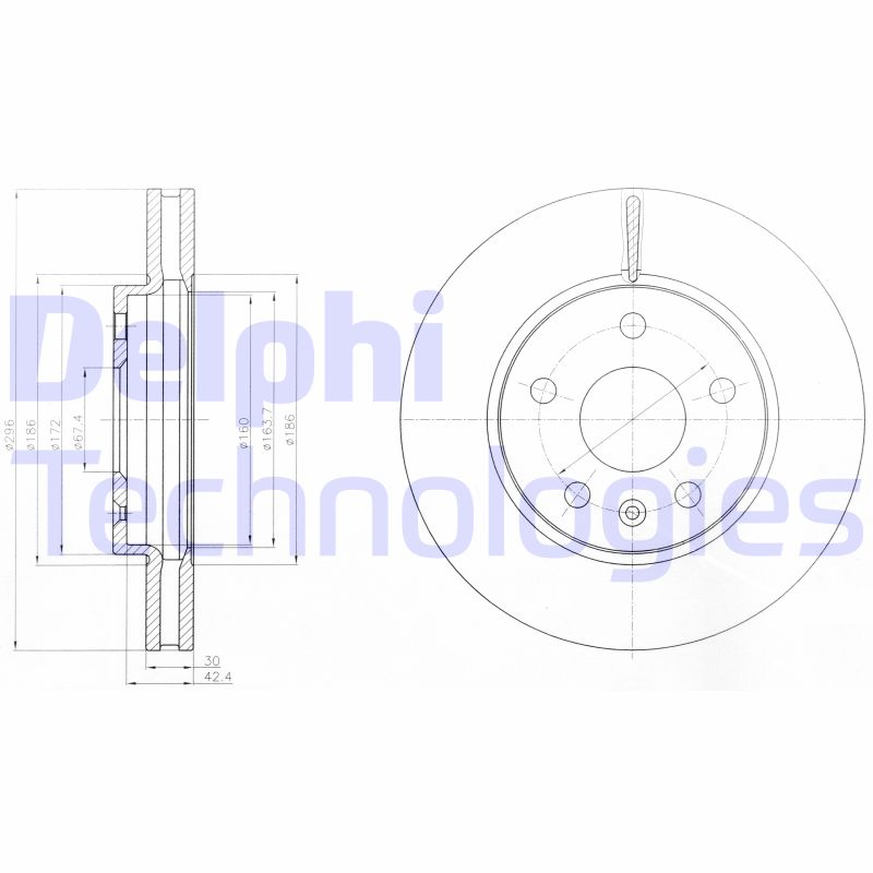 Remschijven Delphi Diesel BG4187