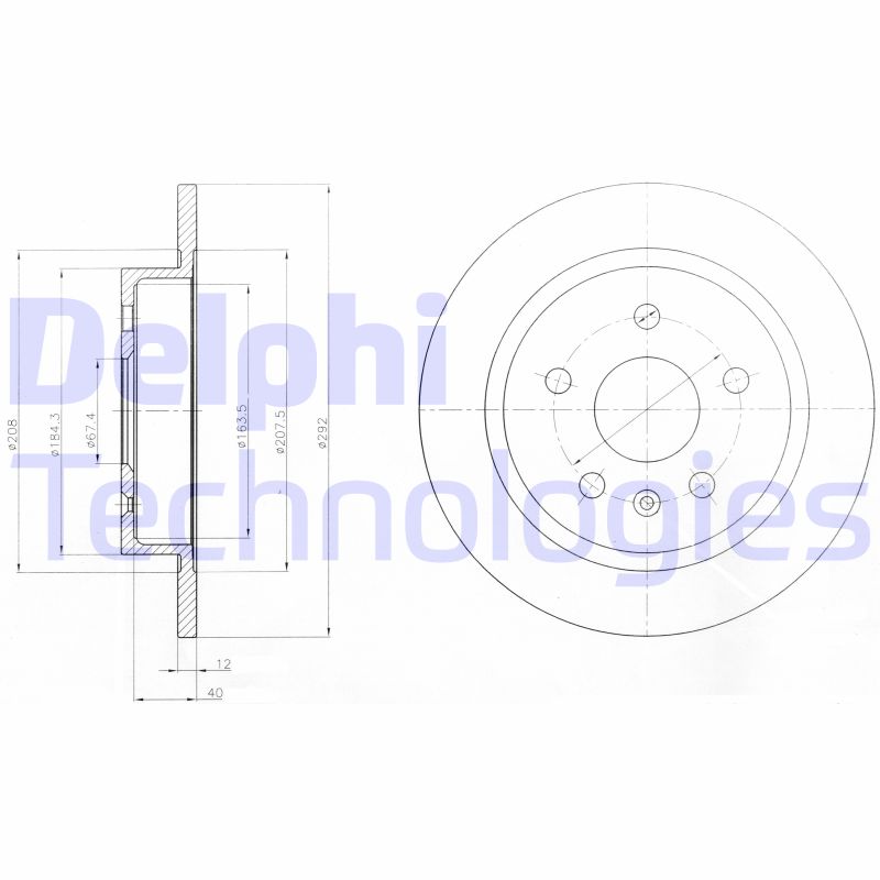 Remschijven Delphi Diesel BG4188