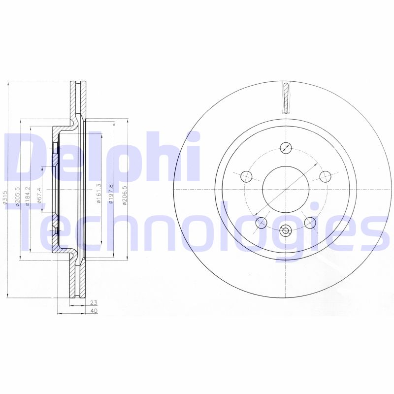 Remschijven Delphi Diesel BG4190