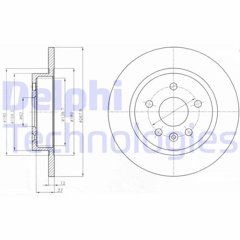 Remschijven Delphi Diesel BG4199