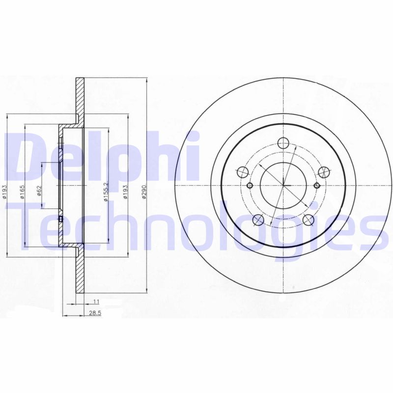 Remschijven Delphi Diesel BG4200