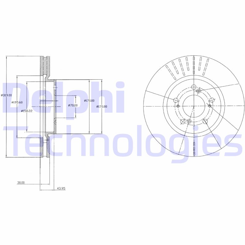 Remschijven Delphi Diesel BG4215