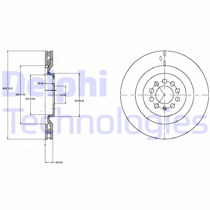 Remschijven Delphi Diesel BG4219