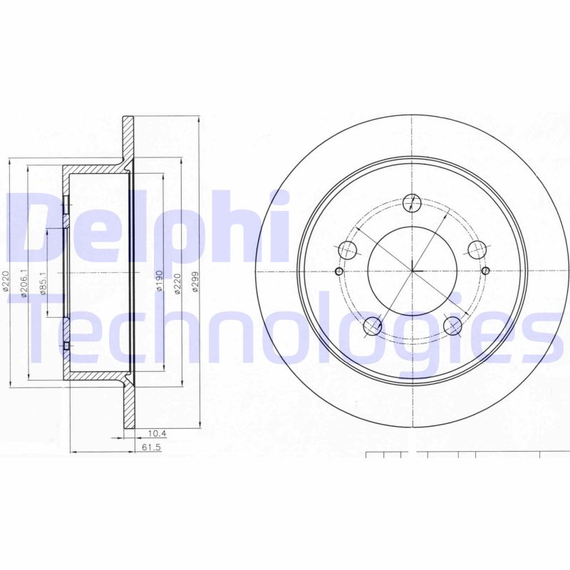 Remschijven Delphi Diesel BG4220