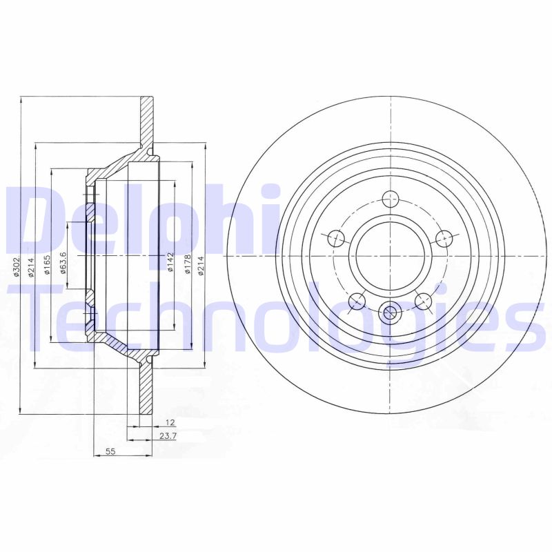 Remschijven Delphi Diesel BG4238