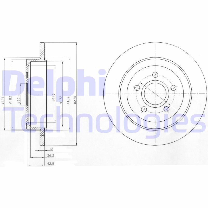 Remschijven Delphi Diesel BG4245